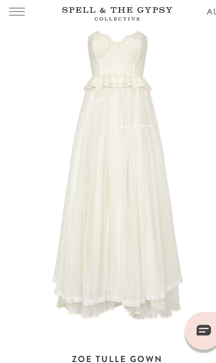 Zoe tulle outlet gown