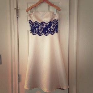 Other White House Black Market New Ivory Satin Dress