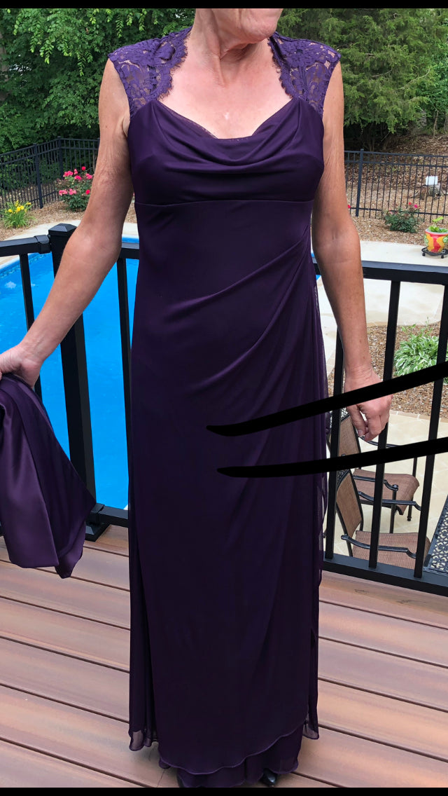 Xscape Plum Bridesmaid Dresses