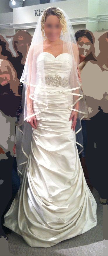 Pnina Tornai Perla D style 1745 color Ivory Nearly Newlywed