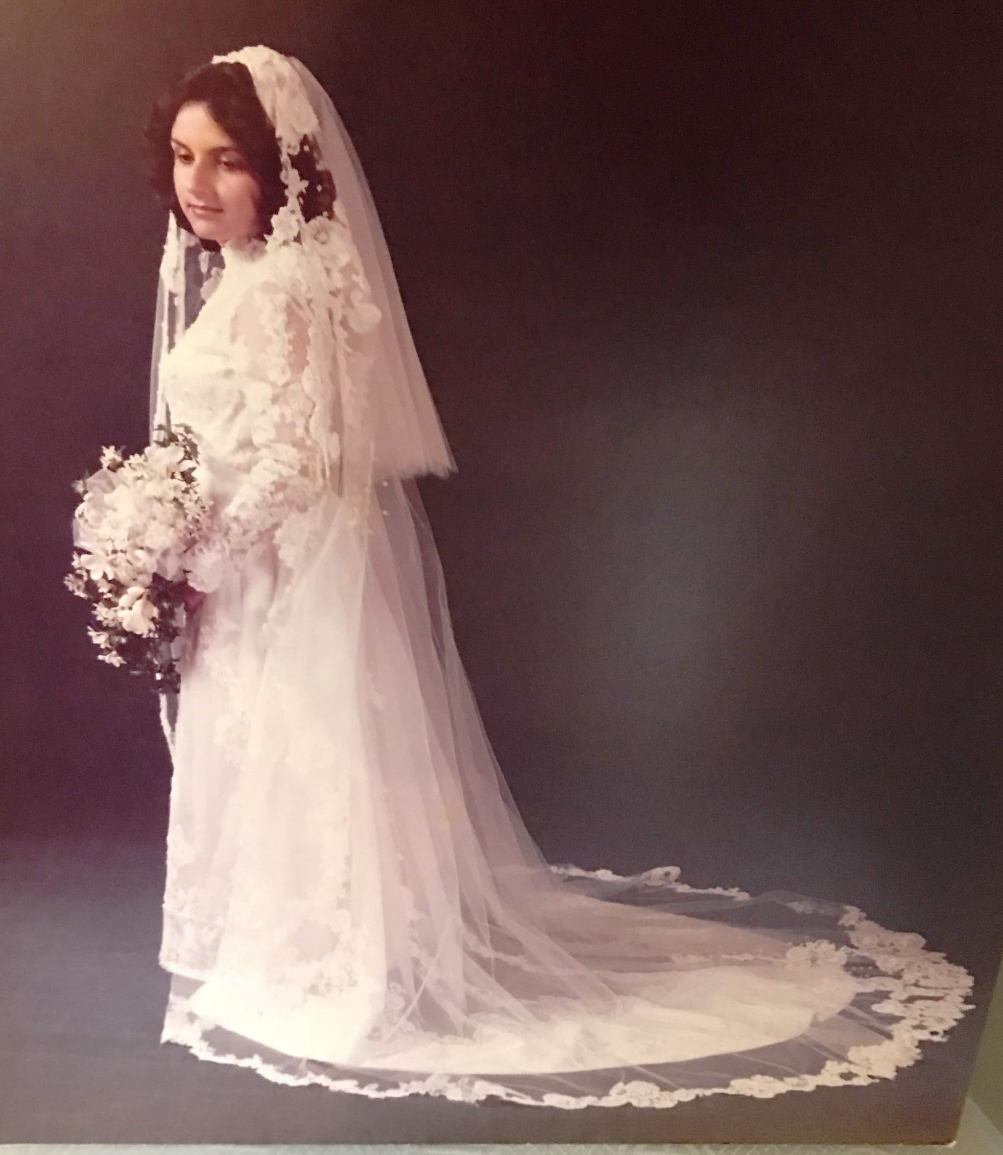 70s Wedding Dress And Veil 70s Bridal Veil