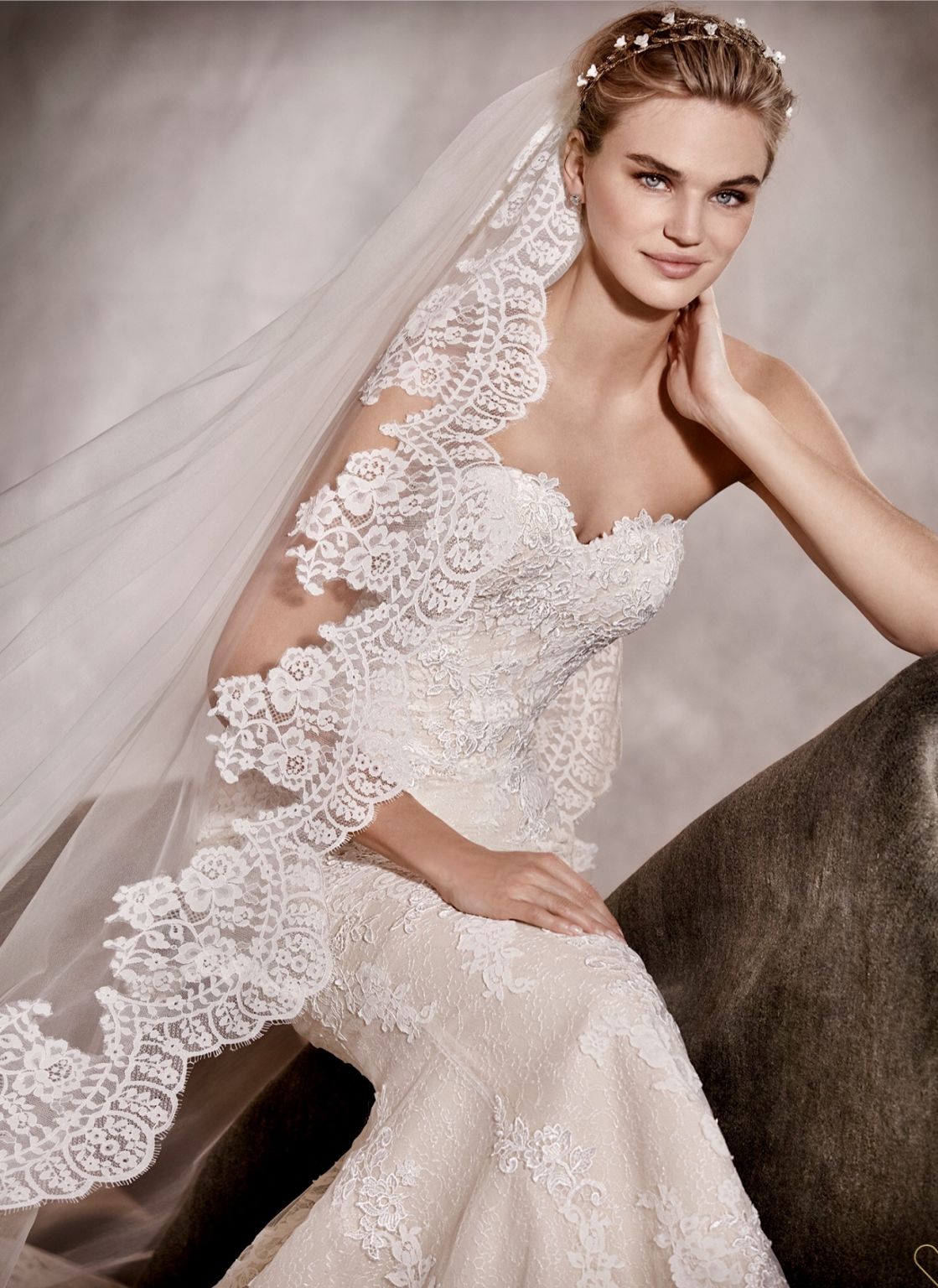 Lace Pronovias Princia Wedding Dress Designer Princia Barcelona