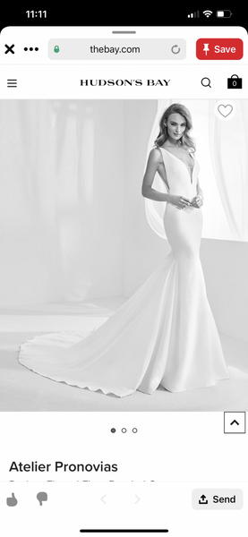 Pronovias racimo wedding dress outlet