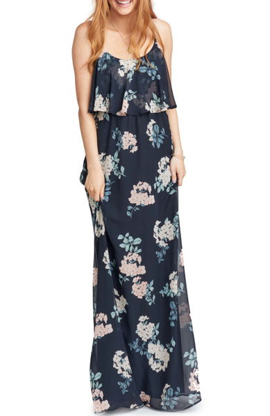Show Me Your MuMu Caitlin Cold Shoulder Chiffon Gown