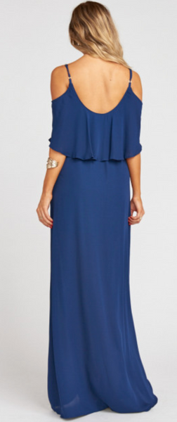 Show Me Your MuMu Caitlin Cold Shoulder Chiffon Gown