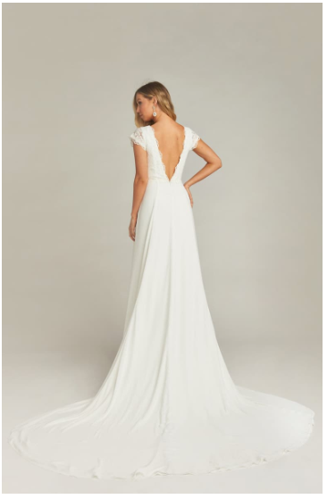 Show Me Your MuMu Chantel Lace Bodice Cap Sleeve Wedding Dress