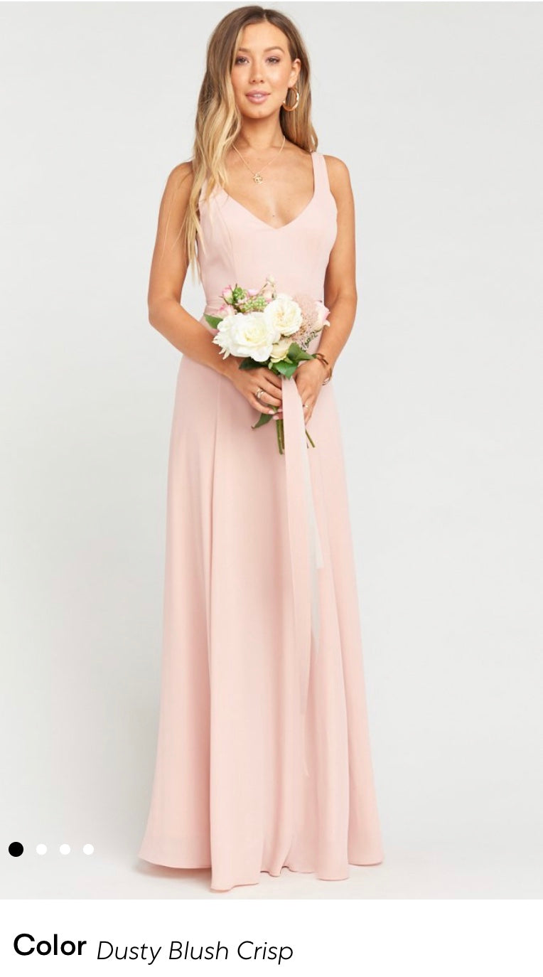 jenn maxi dress show me your mumu Jenn Maxi Dress Dusty Blush Crisp Show Me Your Mumu Jenn Maxi Bridesmaids  Dress Soft Beige