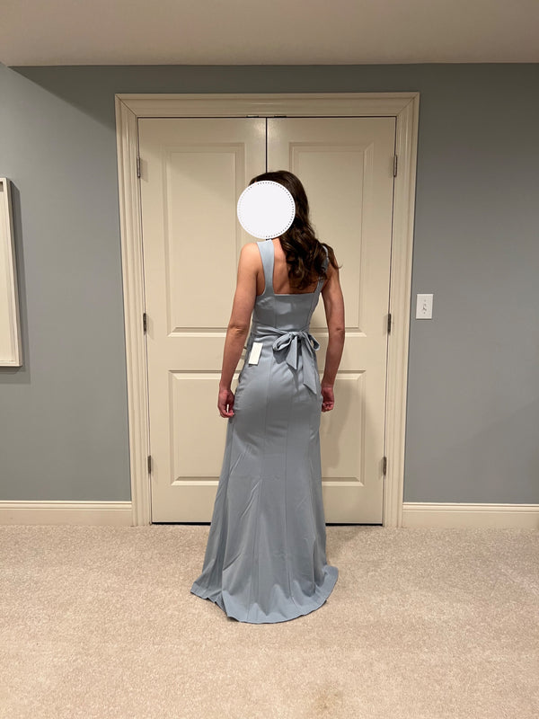 Show Me Your MuMu Paris Gown Steel Blue – Nearly Newlywed