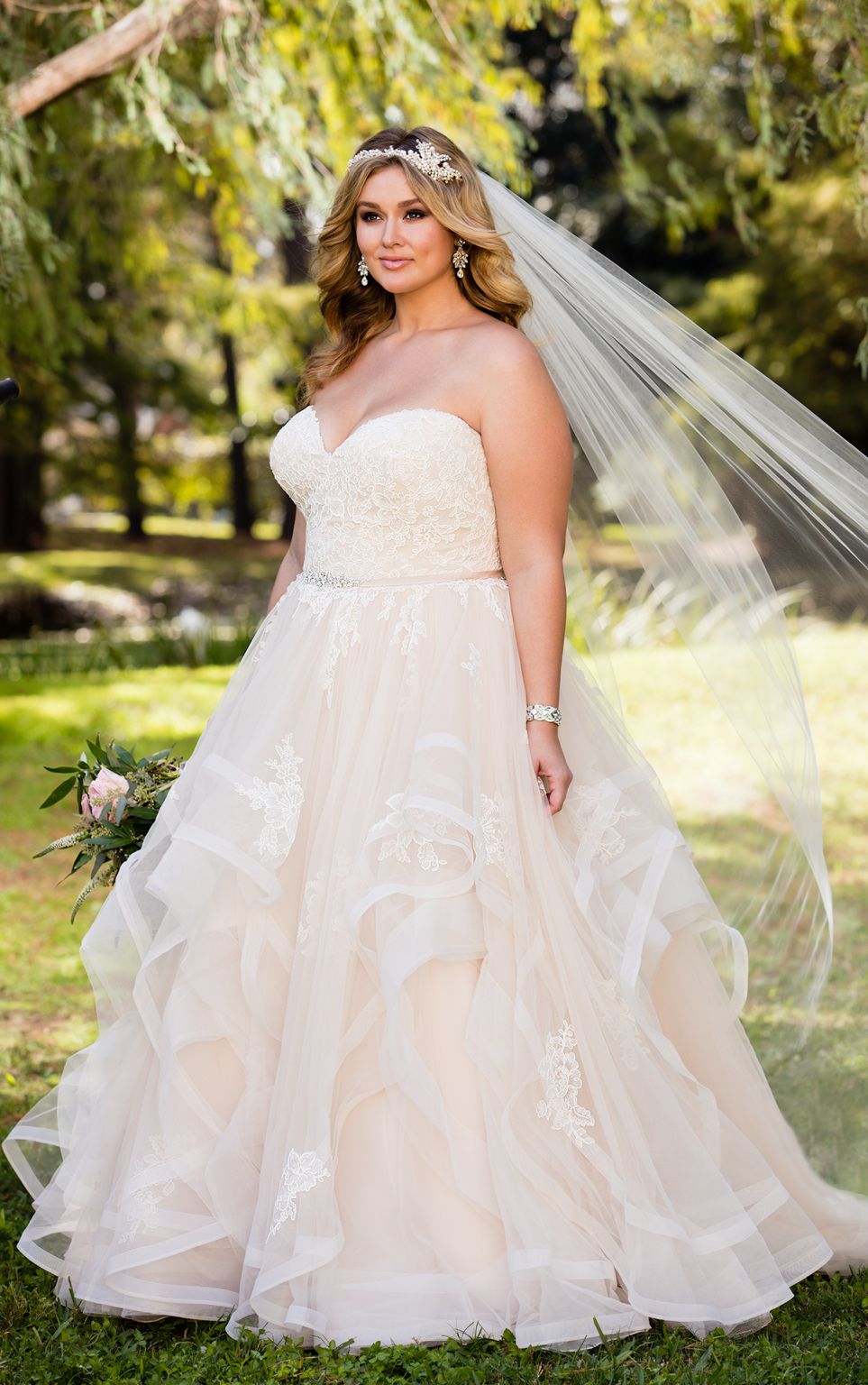 Stella York Plus Size Tulle Ball Gown Stella York 6432 – Nearly