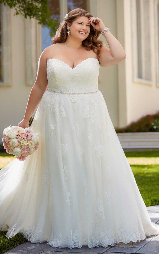 Boho Wedding Wedding Dresses Plus Size 2019 Stella York 6466 - Main Image