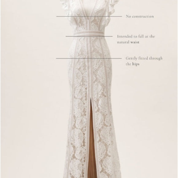 Bhldn placid outlet gown used