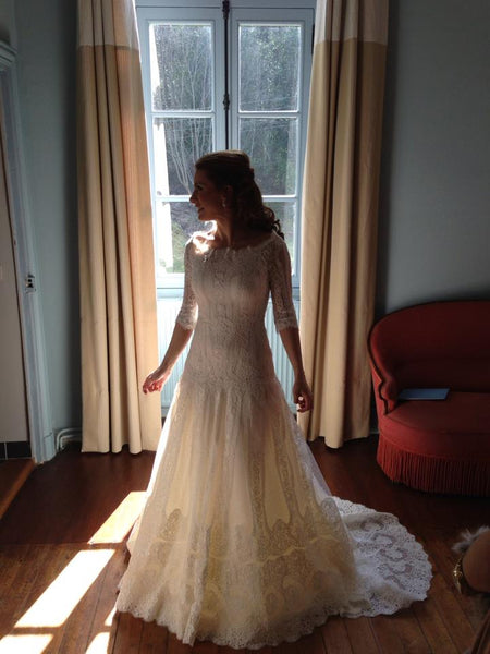 Valentino lace outlet wedding dress