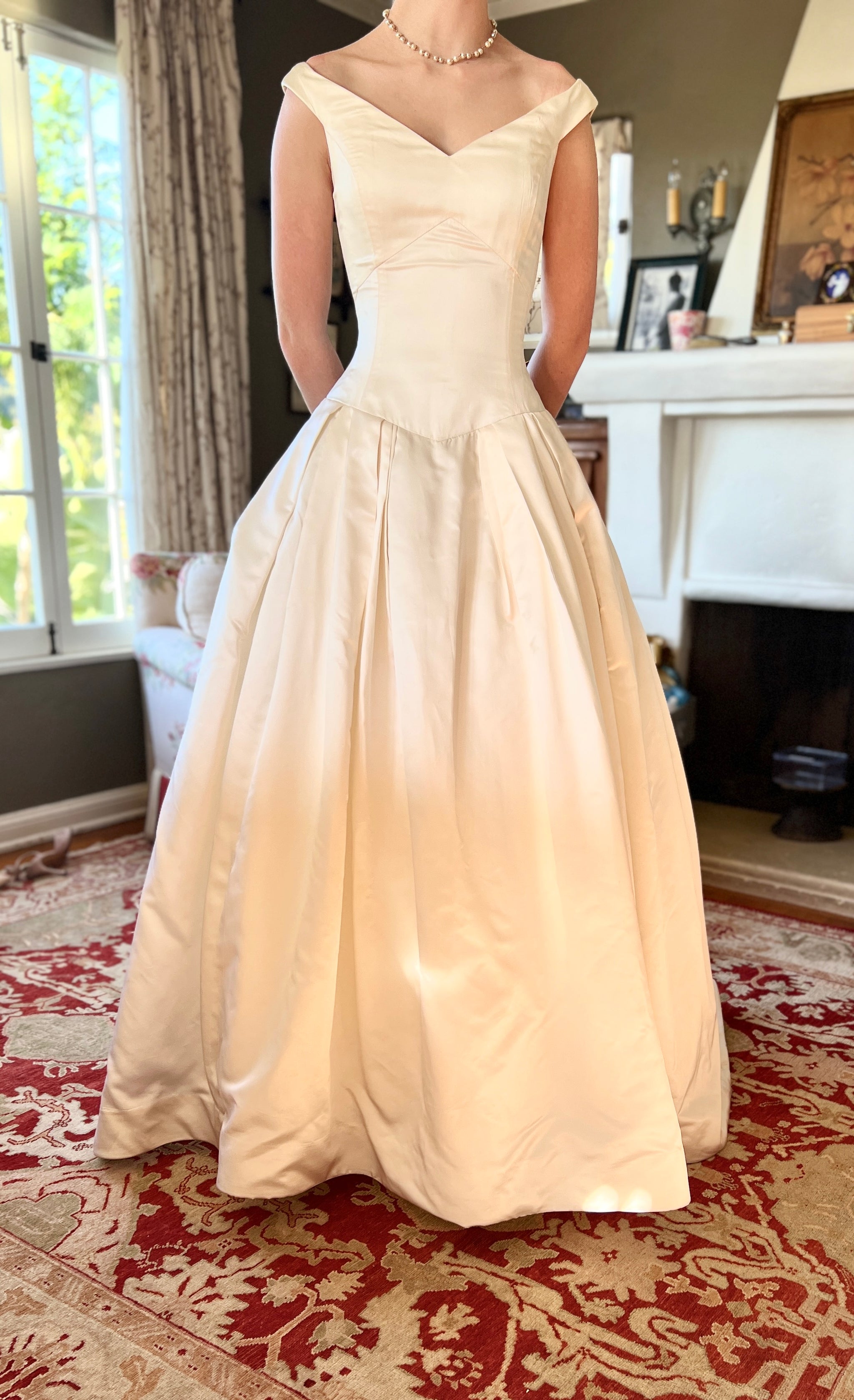 Vera Wang Vintage Custom Couture new 1995 Celebrity owned Ivory silk s Nearly Newlywed