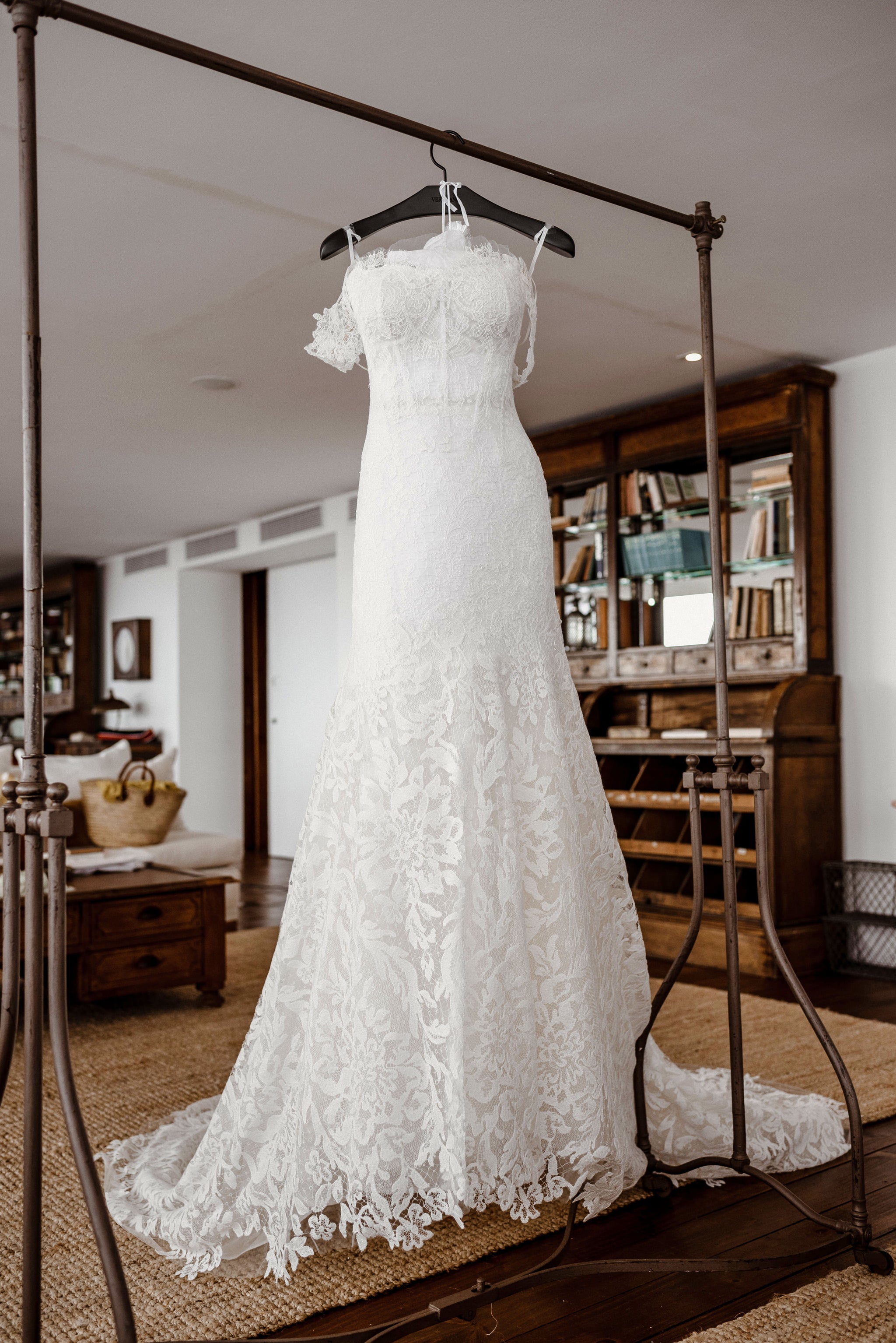 lace wedding dress vera wang White by Vera Wang Mermaid Wedding Gown