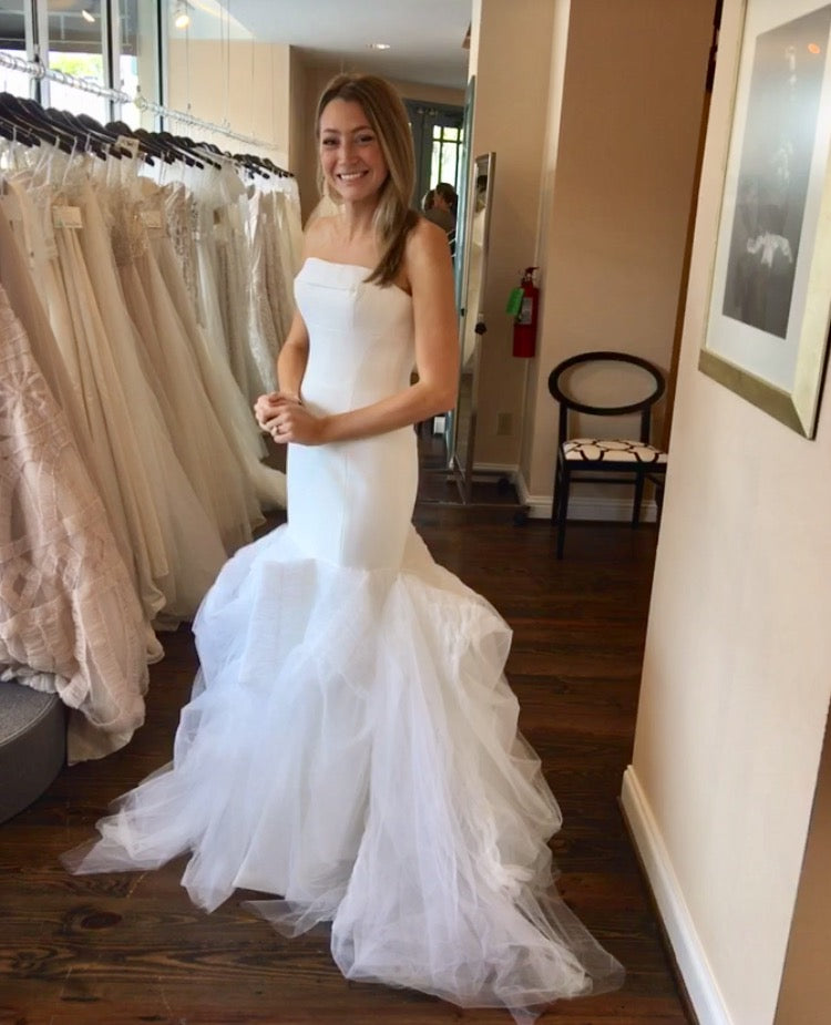 VERA WANG マヌエラ マニュエラ Manuela MANUELA | Strapless flared party dress | Vera Wang Bridesmaids