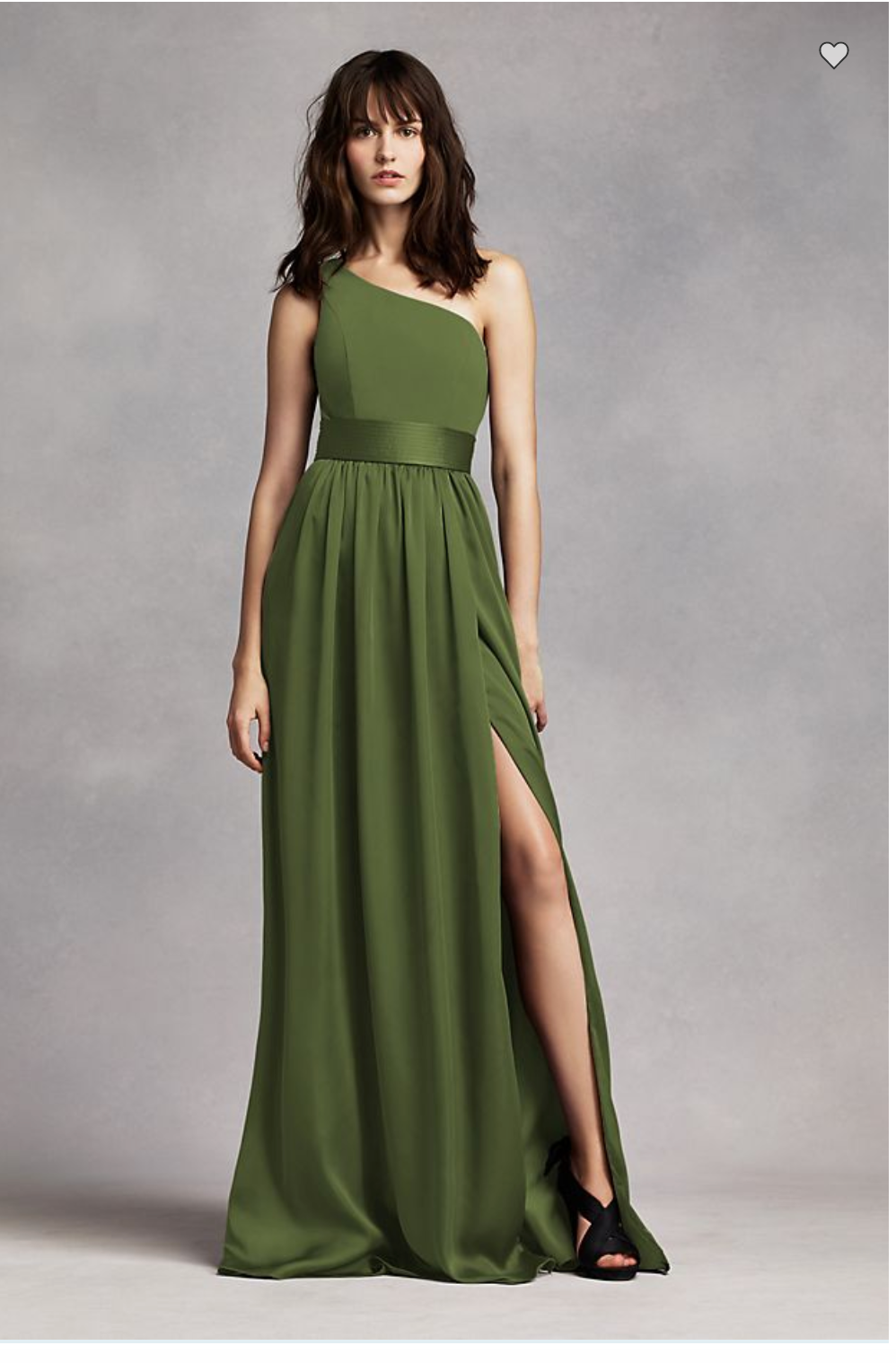 vera wang one shoulder bridesmaid dress