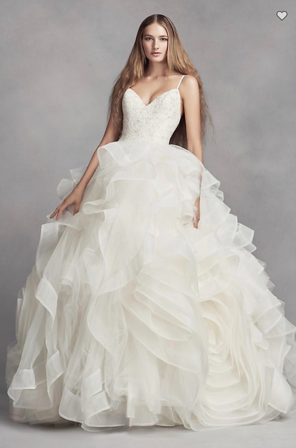 Vera wang clearance organza wedding dress