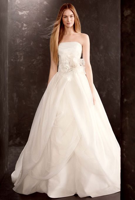 Vera wang textured organza wedding dress sale