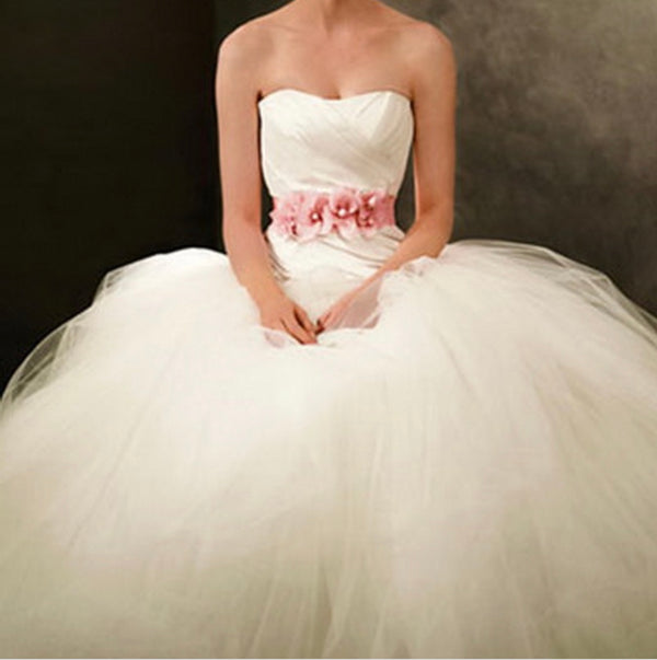 Vera Wang White Ball gown tulle VW351007 – Nearly Newlywed