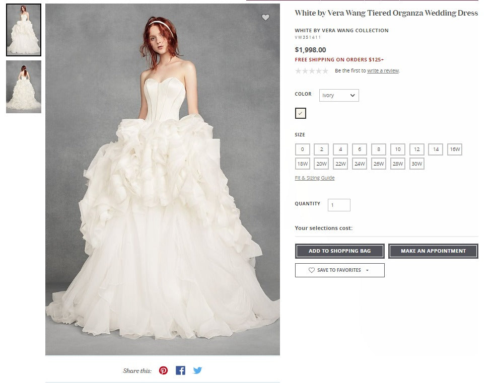 white by verawang vw351011 US2 カラードレス f58293ceace859e90033063bcccf61