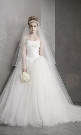 Vera Wang White by Vera Wang VW351135 – Nearly Newlywed