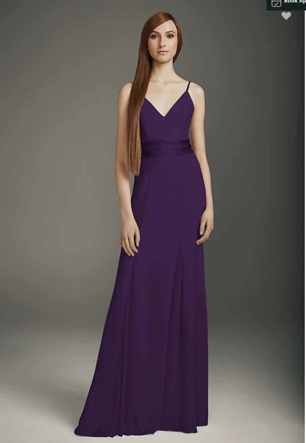 Vera wang amethyst clearance bridesmaid dress