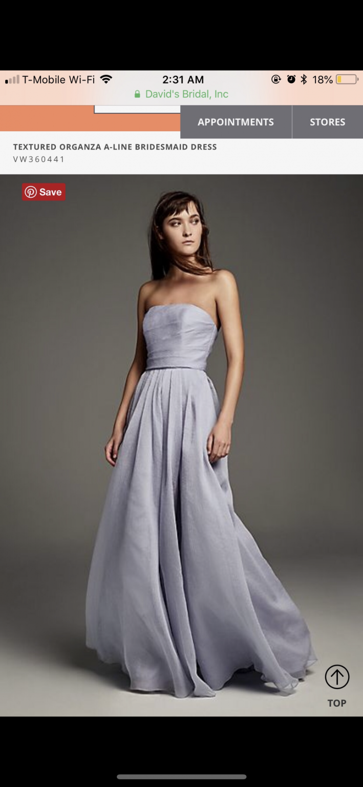 Vera wang shop fog bridesmaid dresses